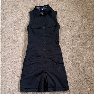 Burberry Black Sleeveless Mini Dress